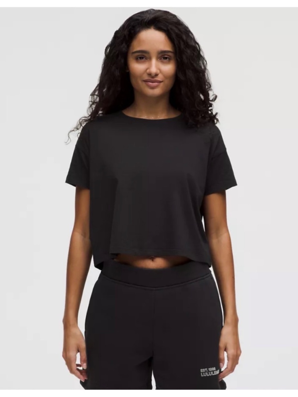 Lululemon Cates T-shirt in Black Size 2